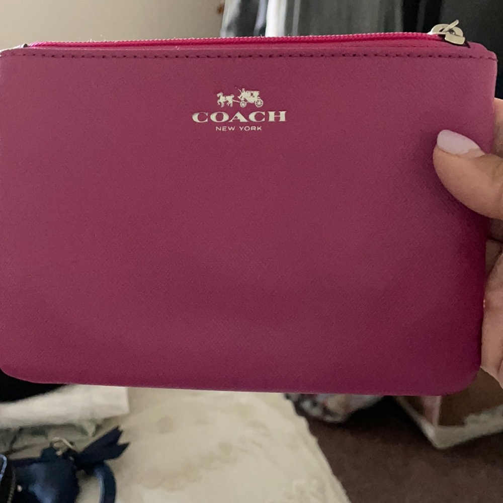 Pretty in Pink Coach wristlet